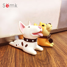 Load image into Gallery viewer, Semk Cute Cartoon Dog Door Stopper Holder Bull Terrier PVC safety for baby Home decoration Dog Anime Figures Toys for Children